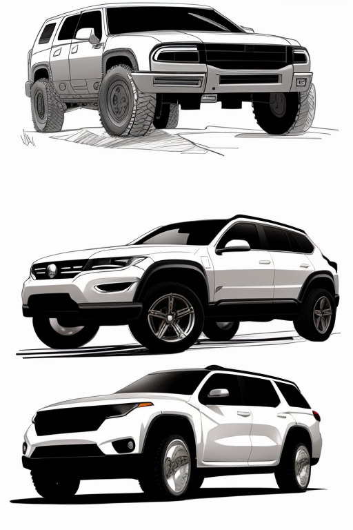 SUV design sketch