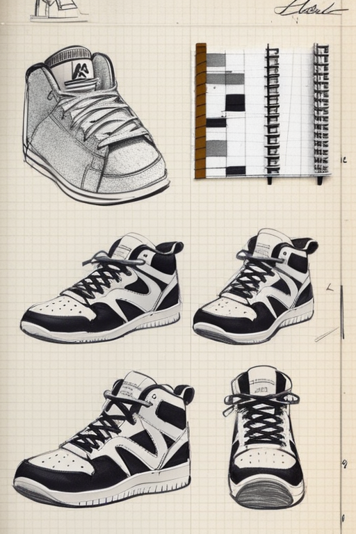 Sneaker design sketch