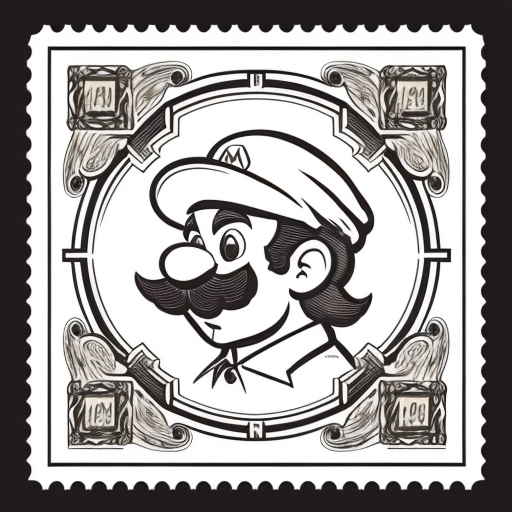 Mario postage stamp