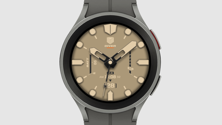 Diver watch face design